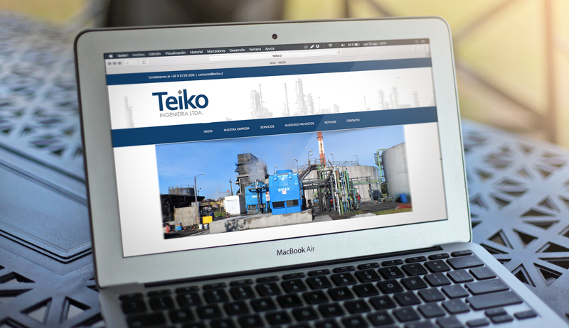 Sitio Web Teiko Ingeniería Ltda.